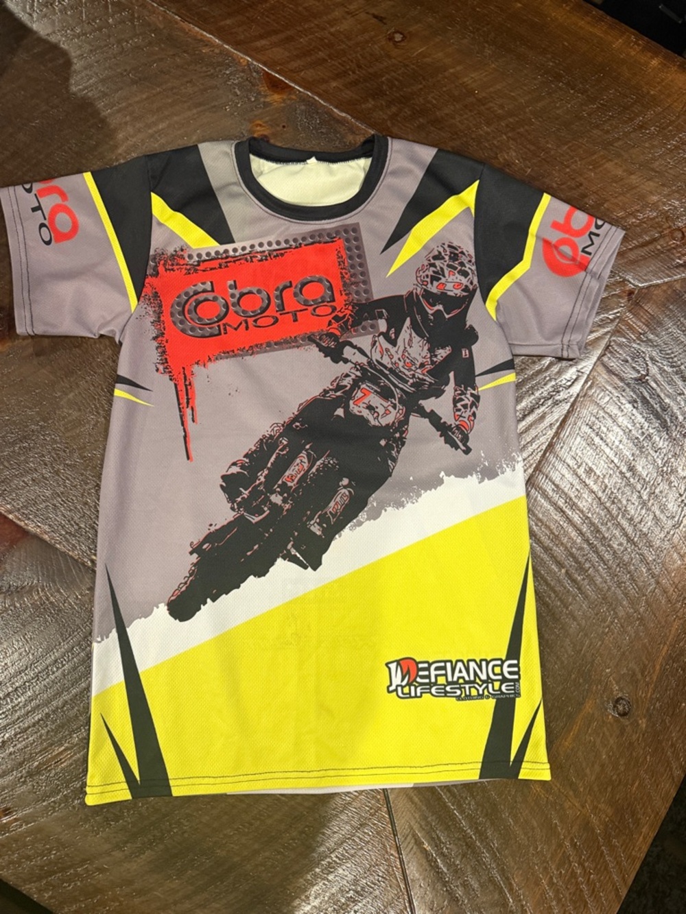 Cobra Moto Neon Yellow & Gray Motocross Jersey